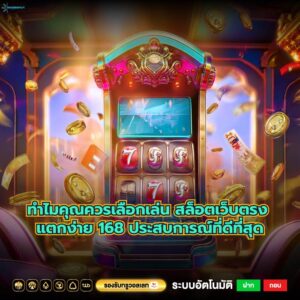 ทำไมคุณควรเลือกเล่น สล็อตเว็บตรง แตกง่าย 168 ประสบการณ์ที่ดีที่สุด
